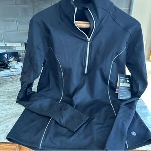 NWT Snow Angel Women's M CHAMI  Baselayer Thermal Fleece Lined  1/4 Zip ski run